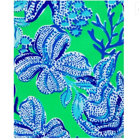 EUC Lilly Pulitzer 5" Callahan Stretch Short Cabana Green Keepin It Reel - Picture 6 of 9
